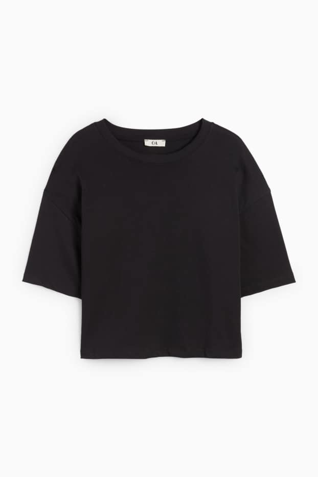 Damen - T-Shirt - Oversized - schwarz