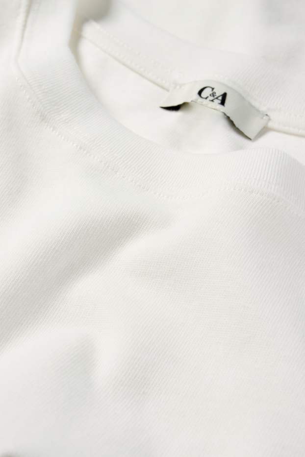 Dames - T-shirt - oversized - wit