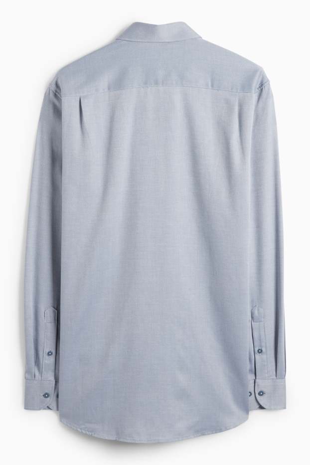 Hommes - Chemise de bureau - regular fit - col cutaway - facile à repasser - bleu clair