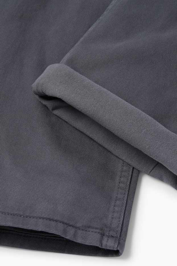 Kinder Jungen - Thermo-Cargohose - dunkelgrau