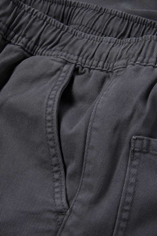 Kinder Jungen - Thermo-Cargohose - dunkelgrau