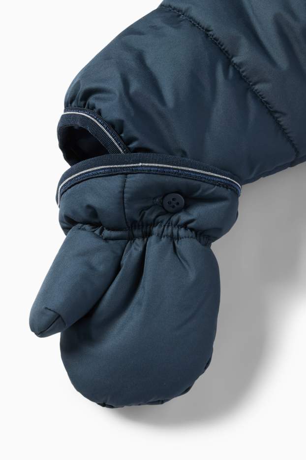 Baby Boys - Baby snowsuit with hood - dark blue