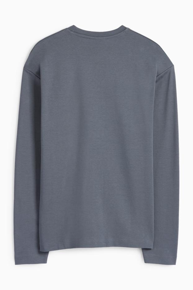 Uomo - Maglia a maniche lunghe - grigio scuro