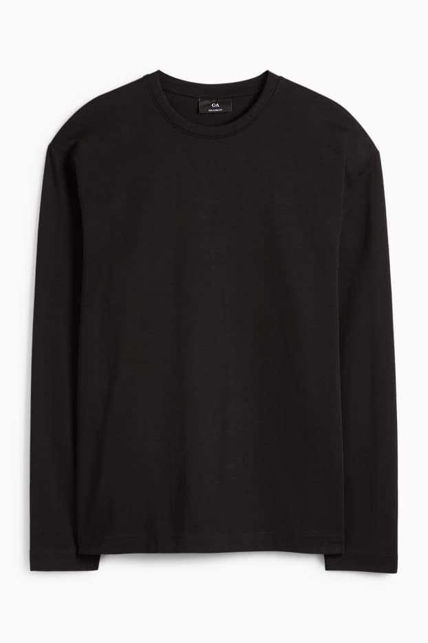 Heren - Longsleeve - zwart