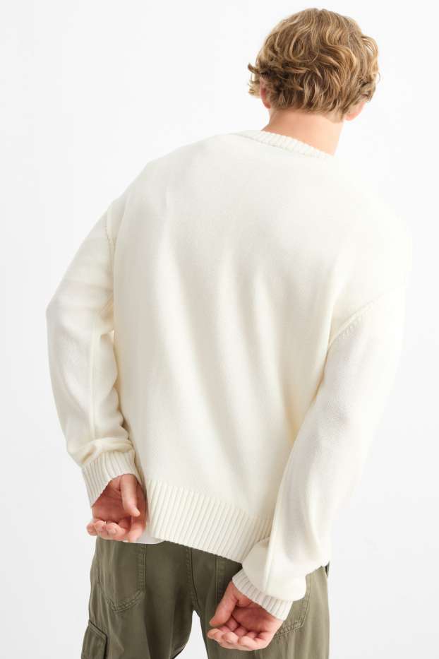 Men - Jumper - cremewhite