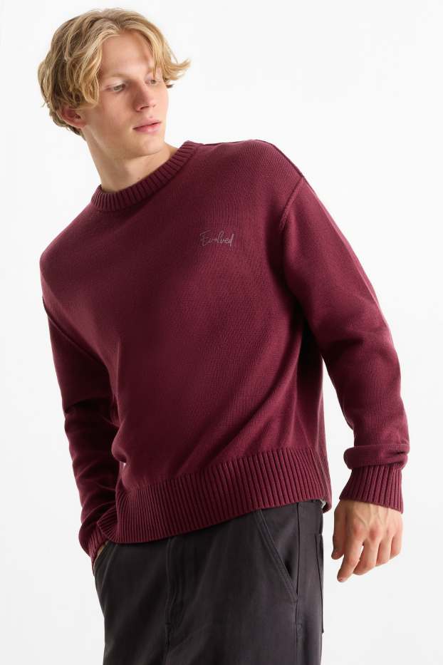 Uomo - Maglione - bordeaux