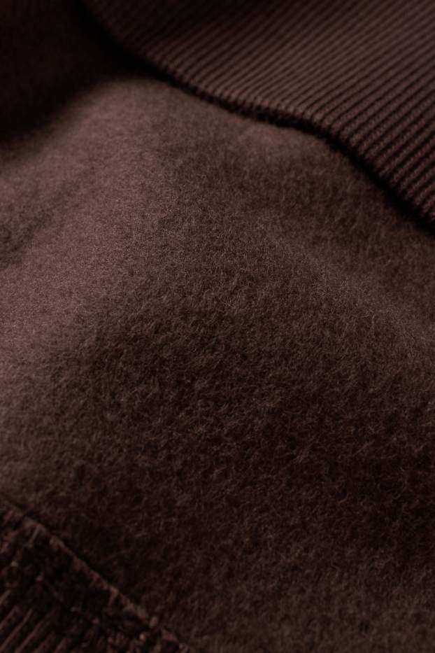 Men - Hoodie - dark brown