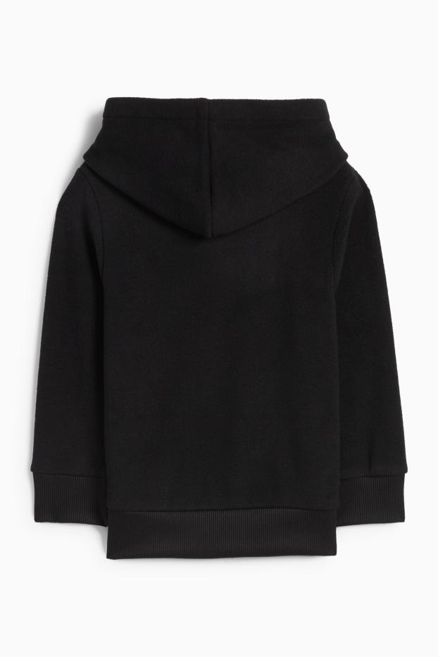 Niños - Pantera - sudadera con capucha de material polar - negro