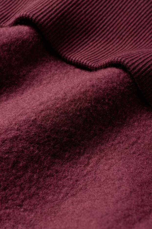 Hombre - Sudadera con capucha - burdeos