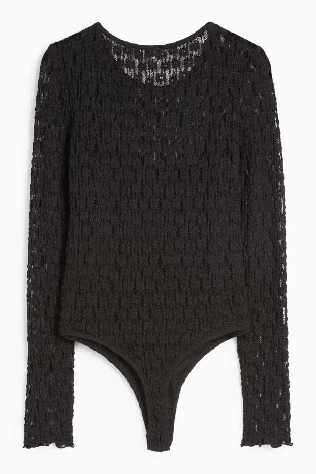 Mujer - Body de encaje - negro