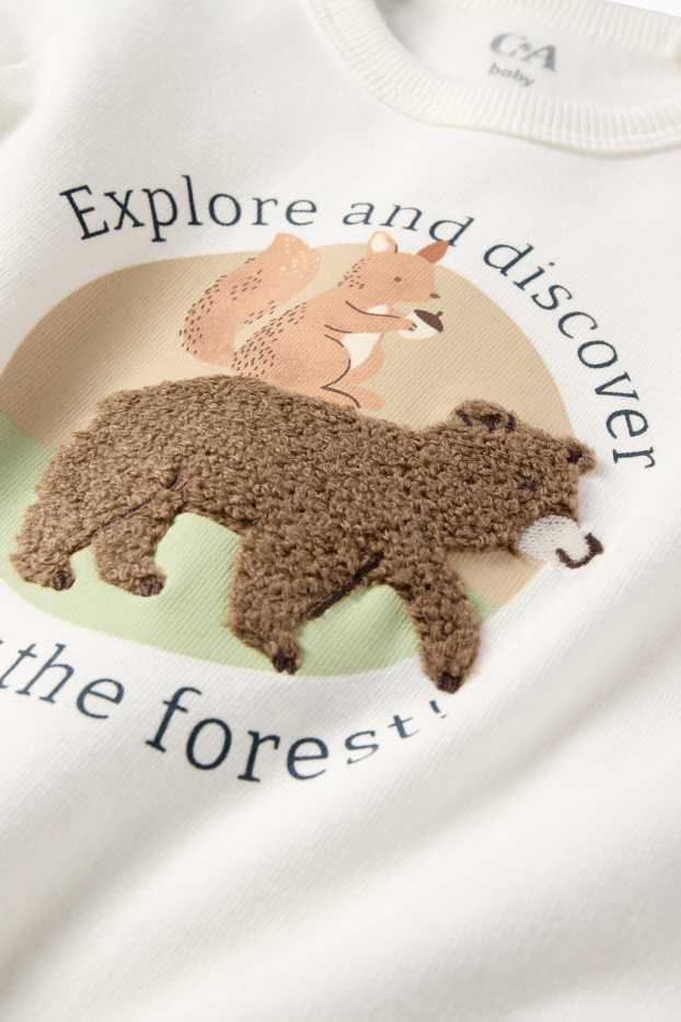 Bébés garçons - Ours et écureuil - tenue pour bébé - 3 pièces - vert clair