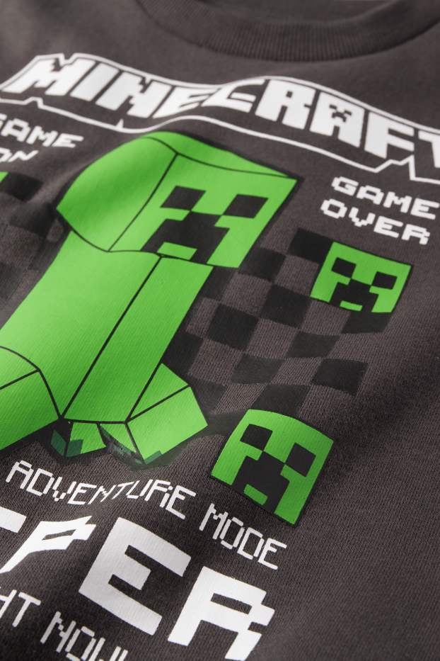 Kinder Buben - Minecraft - Sweatshirt - dunkelgrau