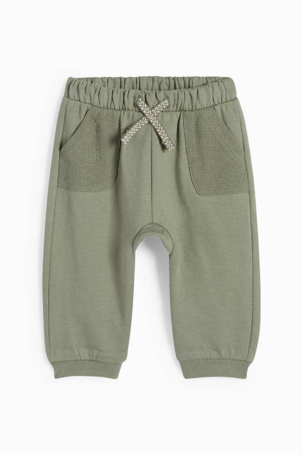 Baby: jongens - Dieren uit de oertijd - baby-outfit - 2-delig - lichtgroen