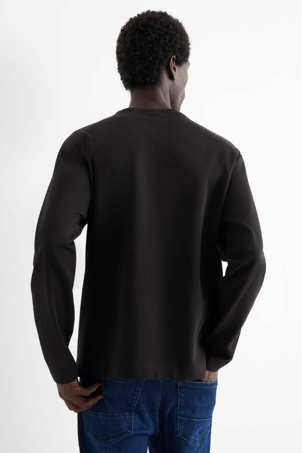 Heren - Longsleeve - zwart