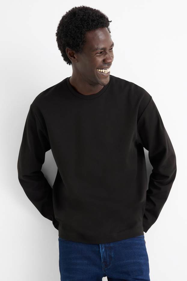 Heren - Longsleeve - zwart