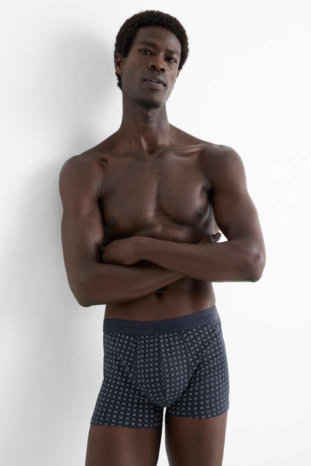 Hommes - Lot de 5 - boxers - bleu foncé