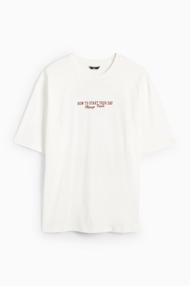 Herren - T-Shirt - Oversized - weiß