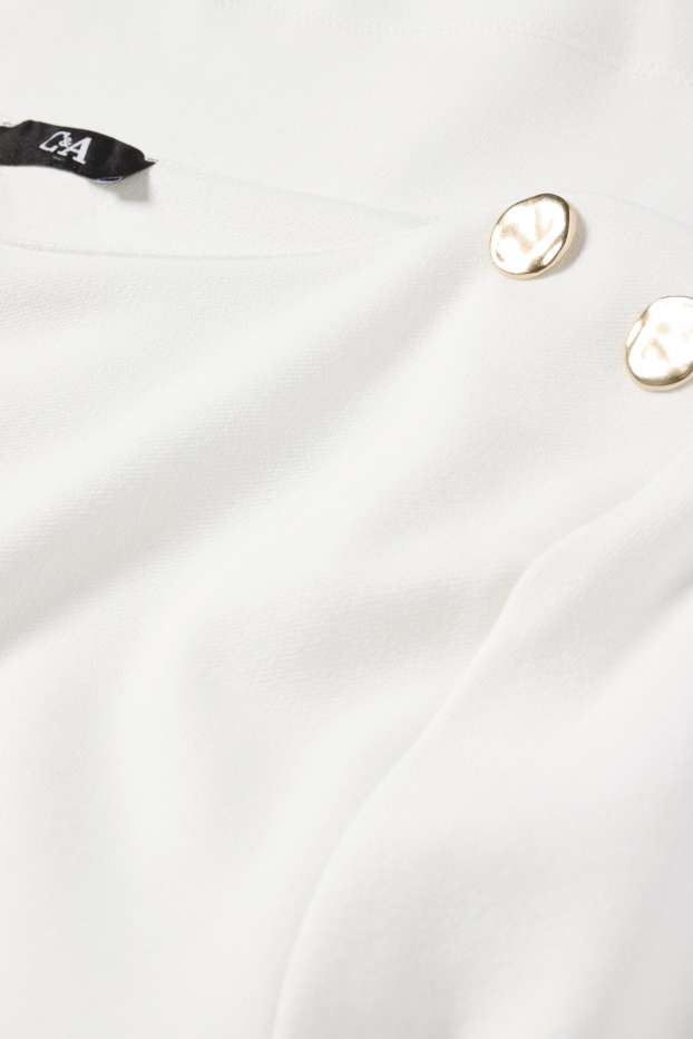 Damen - Langarmshirt - weiß