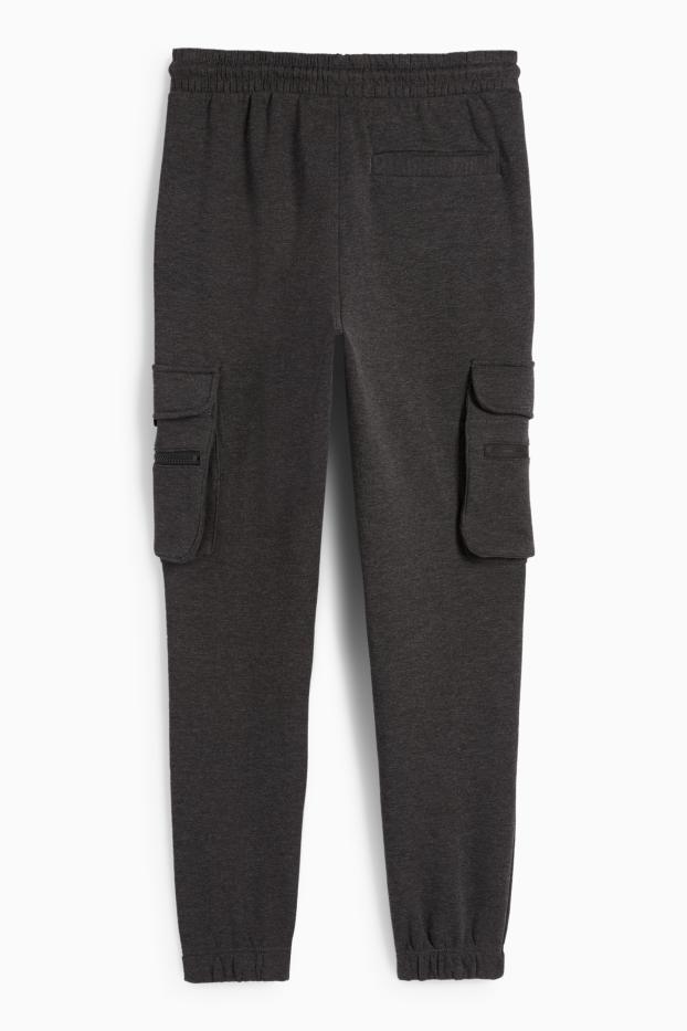 Herren - Cargo-Jogginghose - dunkelgrau