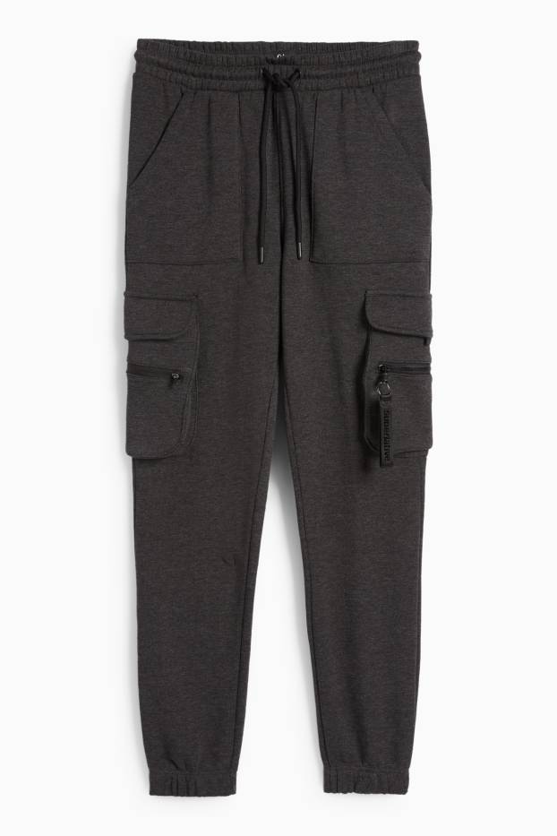 Herren - Cargo-Jogginghose - dunkelgrau