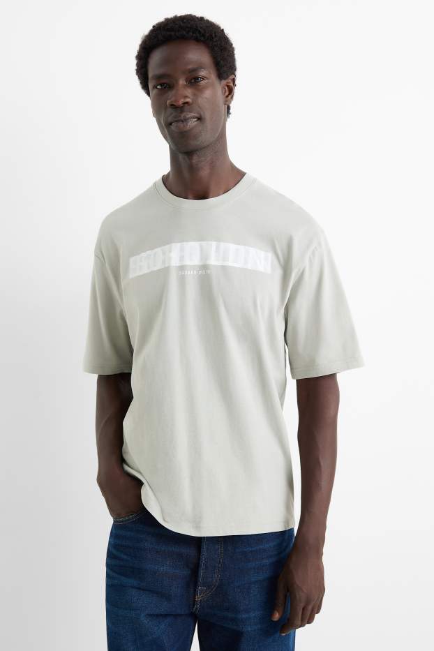 Uomo - T-shirt - relaxed fit - grigio chiaro
