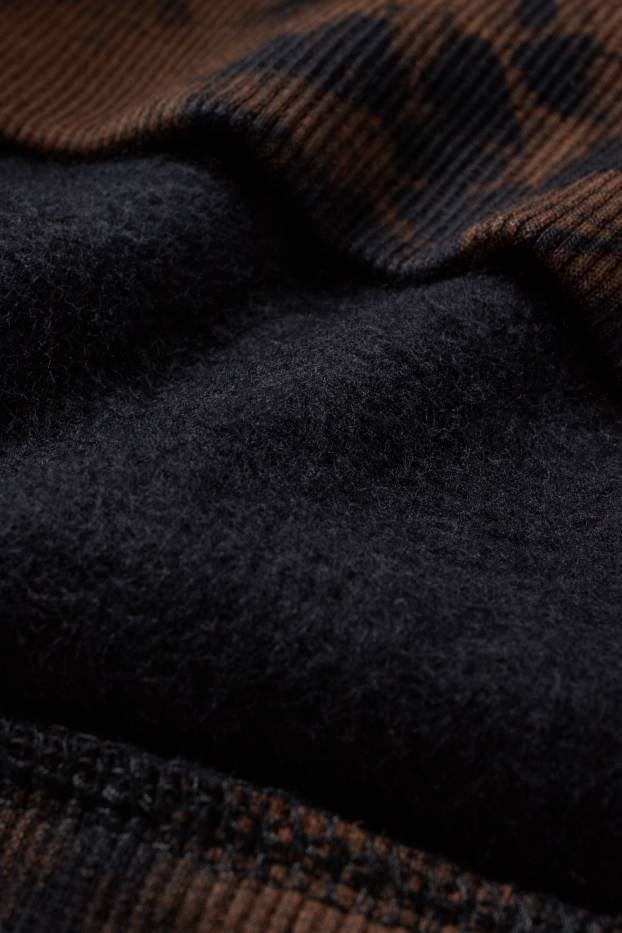 Enfants garçons - Sweat à capuche - à motif - noir