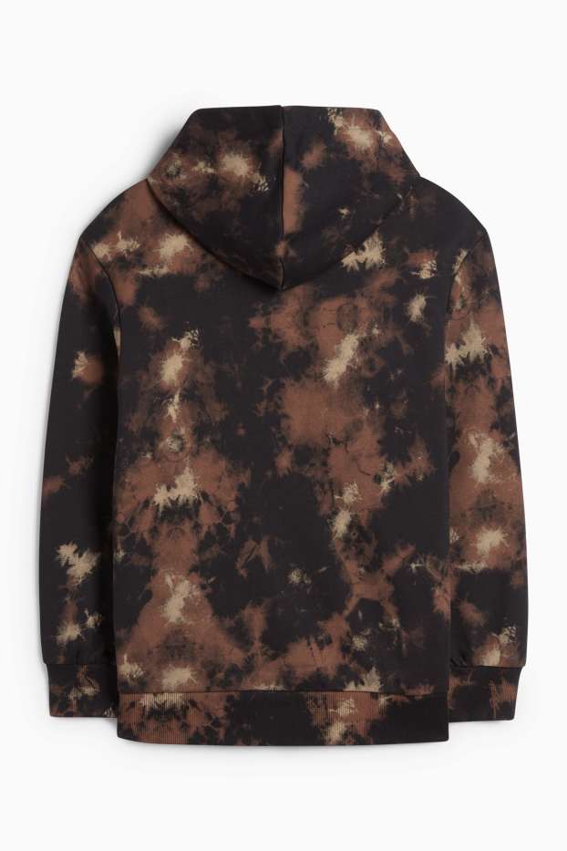 Enfants garçons - Sweat à capuche - à motif - noir