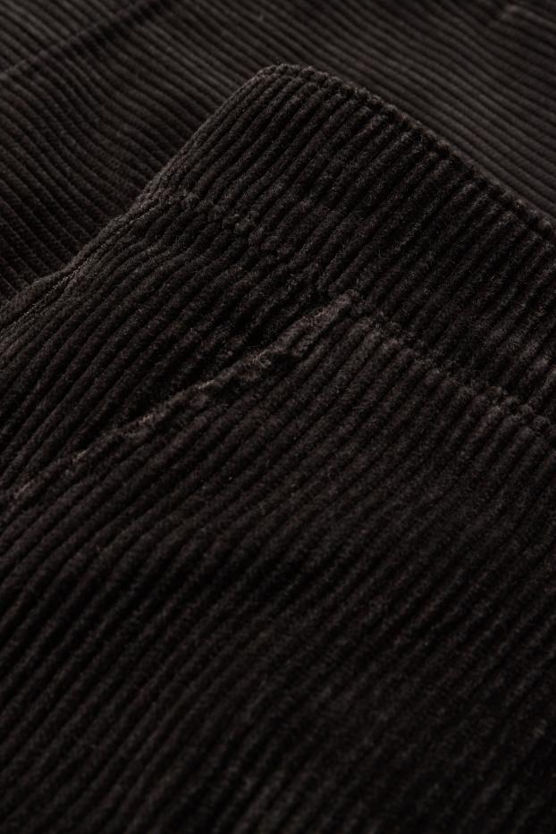 Herren - Cord-Chino - Relaxed Fit - schwarz