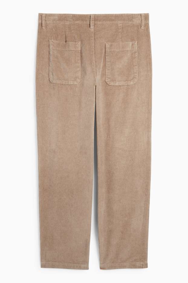 Men - Corduroy chinos - slim fit - taupe