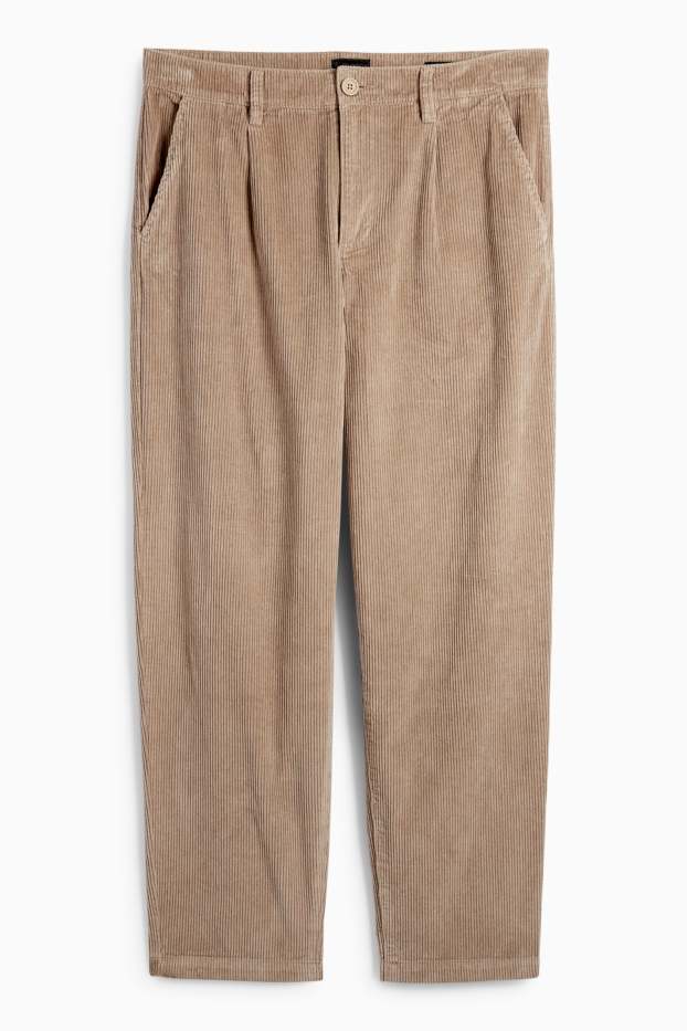 Men - Corduroy chinos - slim fit - taupe