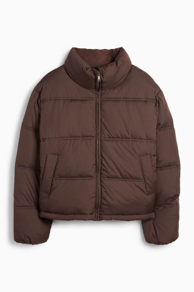 Damen - Steppjacke - dunkelbraun