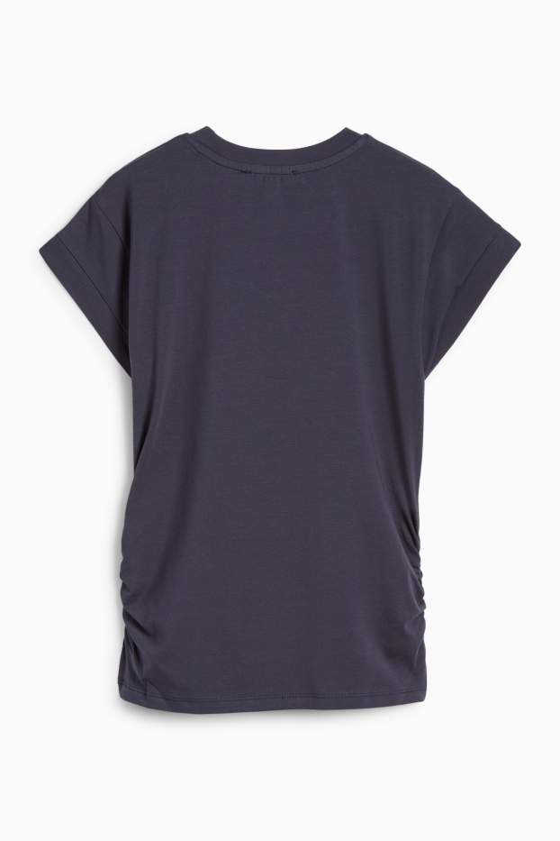 Femmes - T-shirt - slim fit - bleu foncé