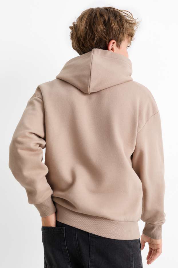 Enfants garçons - Basketball - sweat à capuche - marron clair