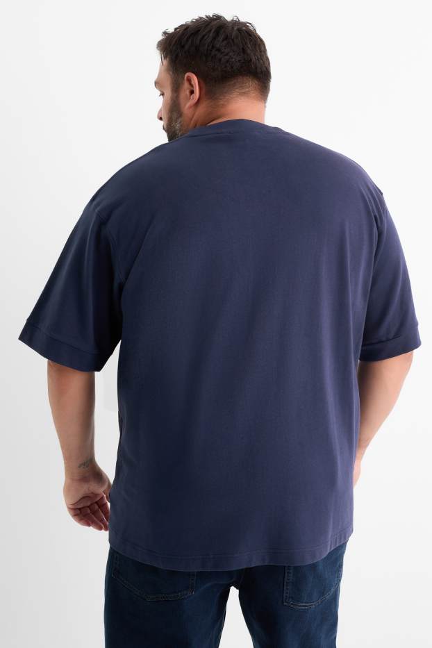 Herren - T-Shirt - Relaxed Fit - dunkelblau