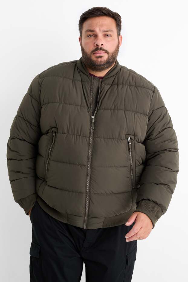 Men - Quilted jacket - dark green