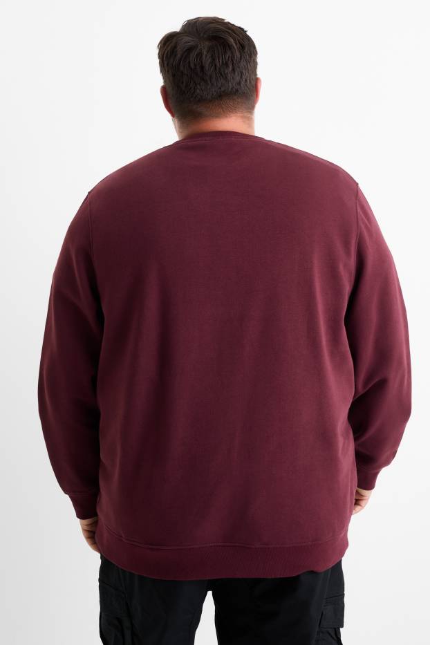 Hombre - Sudadera - burdeos