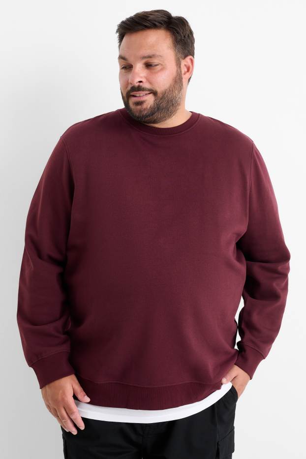 Hombre - Sudadera - burdeos