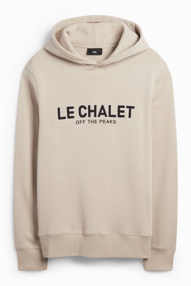 Men - Hoodie - beige