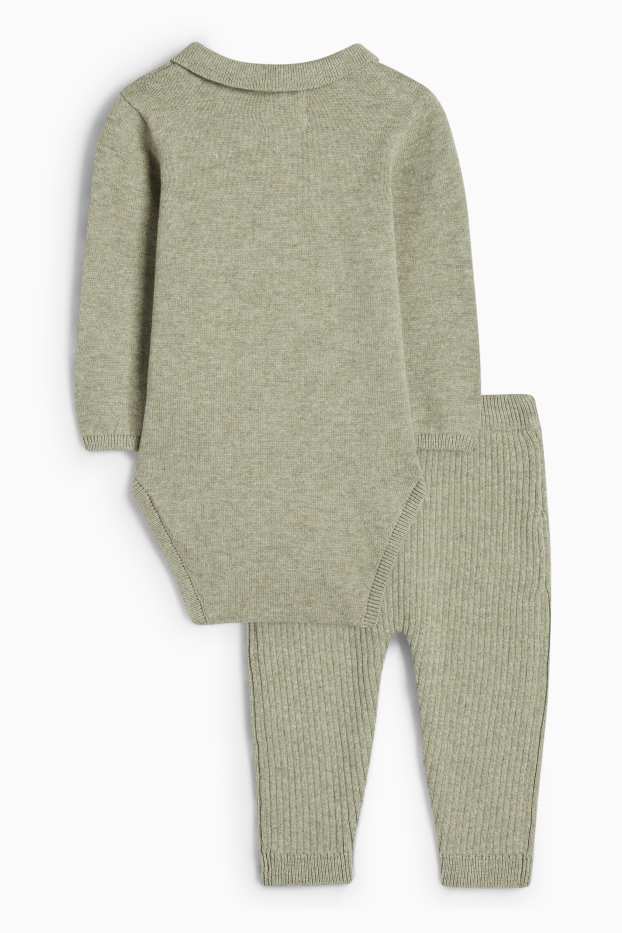 Bébés garçons - Tenue bébé - 2 pièces - vert clair