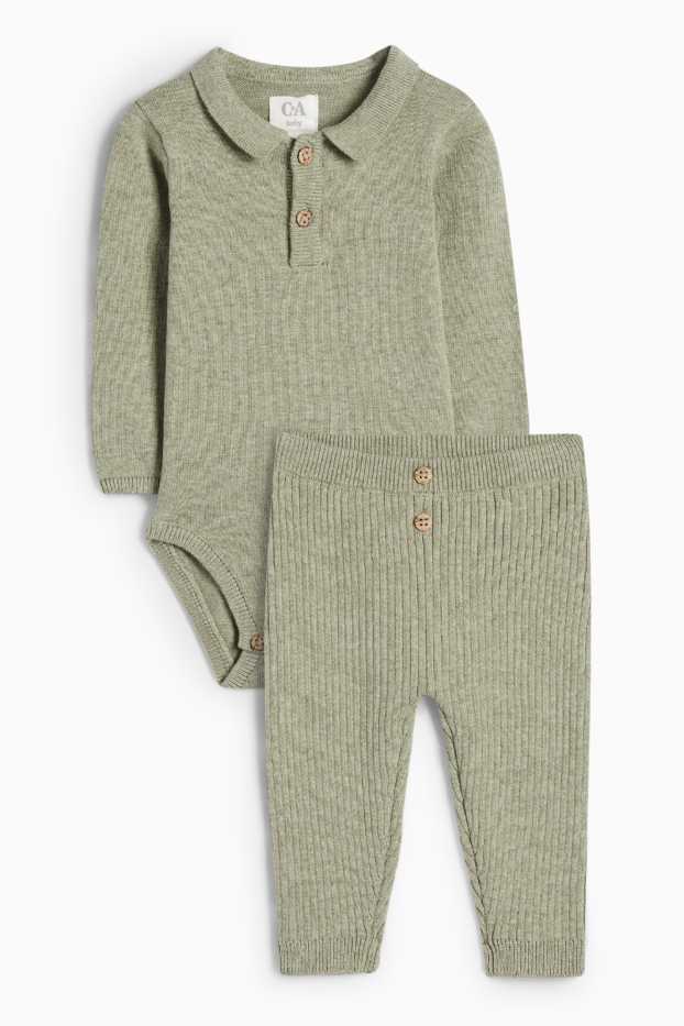 Bébés garçons - Tenue bébé - 2 pièces - vert clair