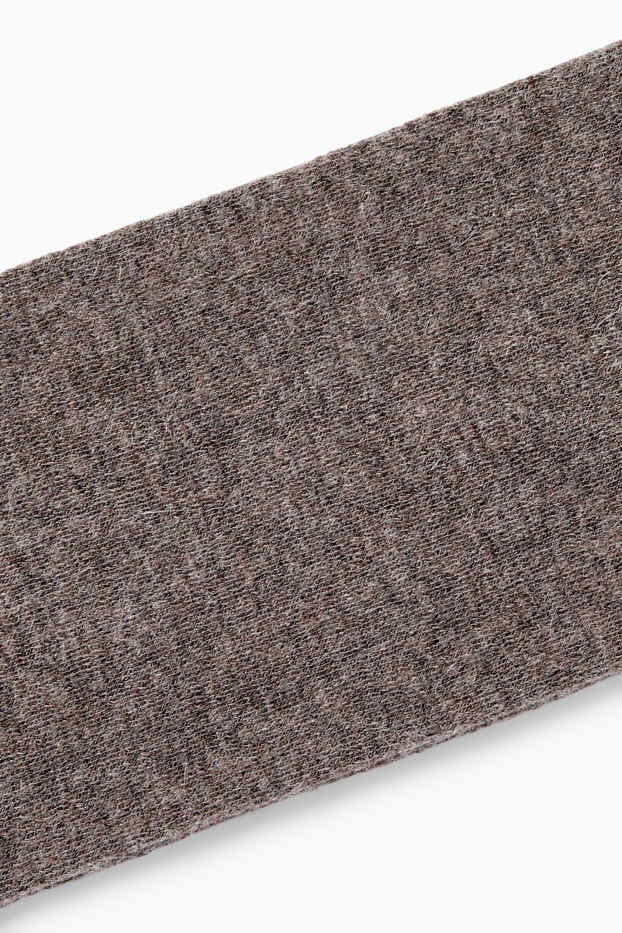 Femei - Colanți cu conținut de cașmir - taupe