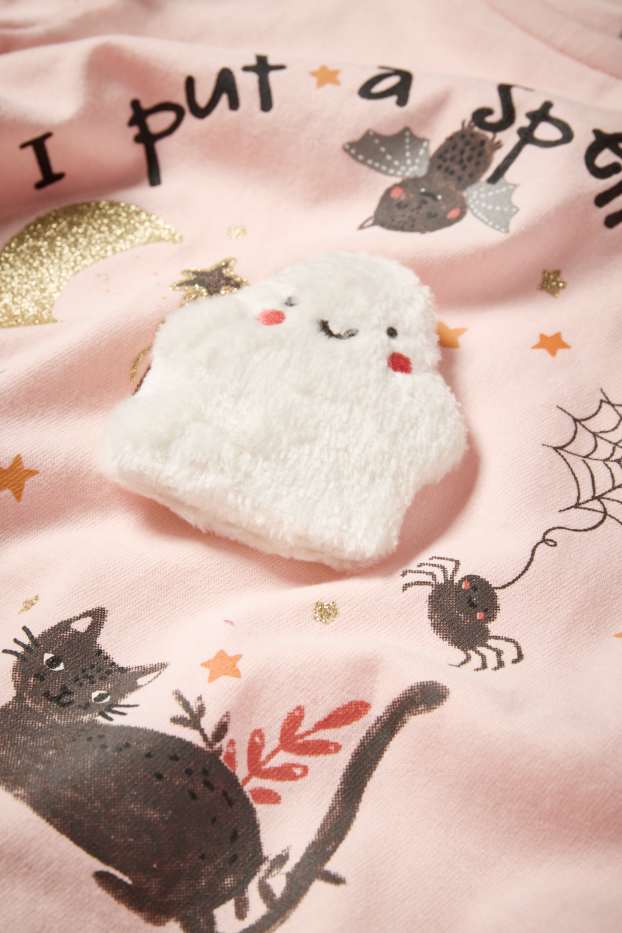 Kinder Mädchen - Gespenst - Langarmshirt - apricot