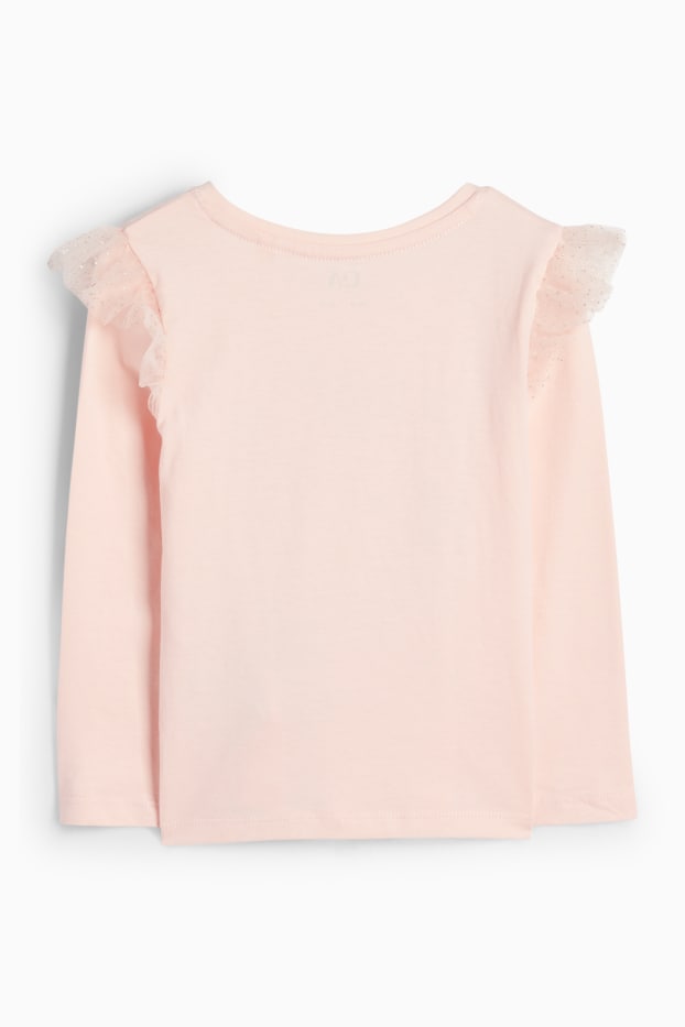 Kinder Mädchen - Gespenst - Langarmshirt - apricot