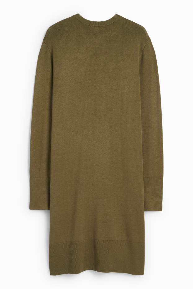Donna - Vestito in maglia - kaki