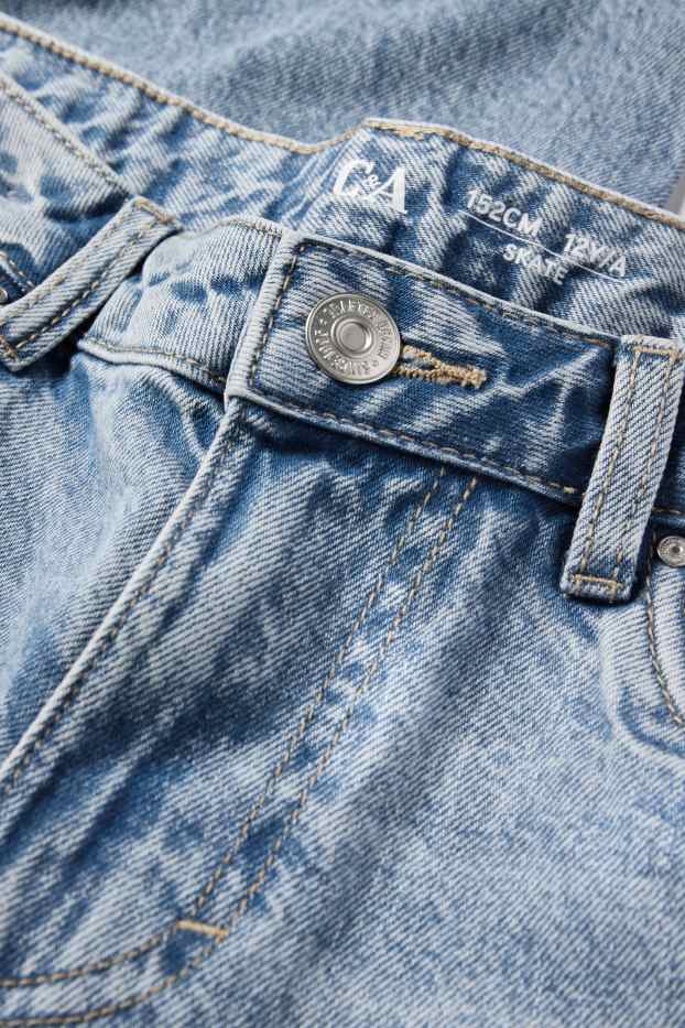 Children Girls - Skateboarder jeans - denim-light blue
