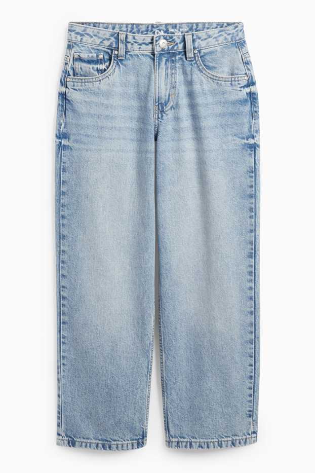 Children Girls - Skateboarder jeans - denim-light blue