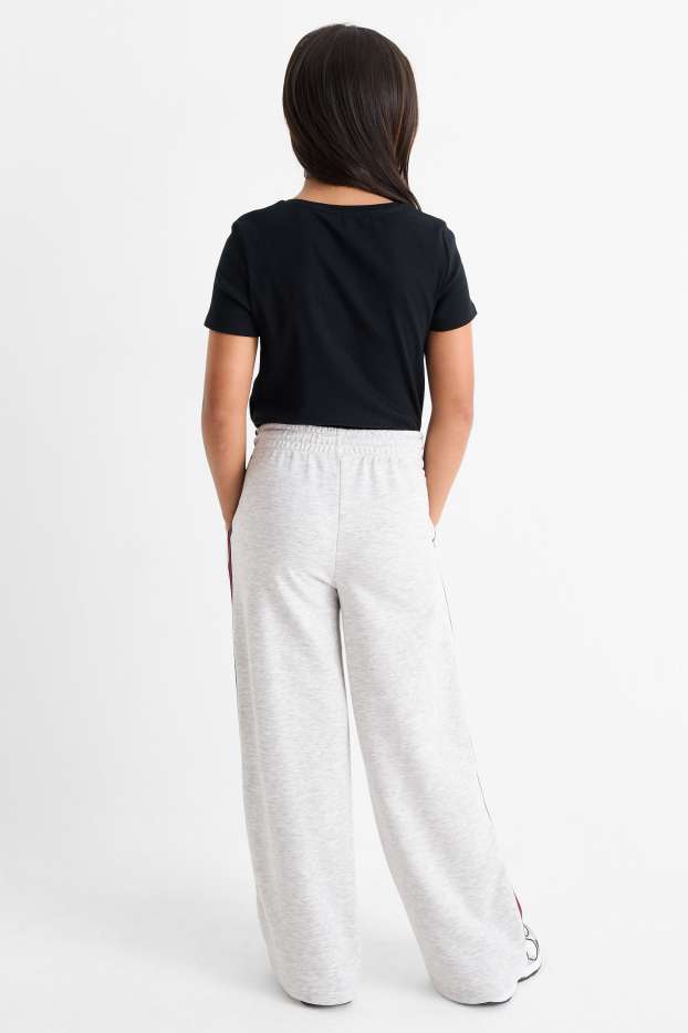 Kinderen: meisjes - Joggingbroek - licht grijs-mix