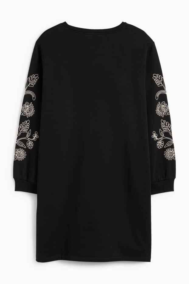 Dona - Vestit de dessuadora - straight fit - negre