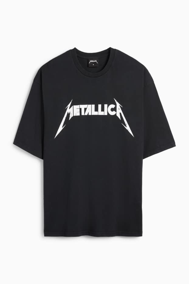 Herren - T-Shirt - Oversized - Metallica - schwarz