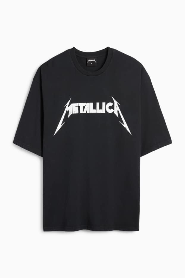 Herren - T-Shirt - Oversized - Metallica - schwarz